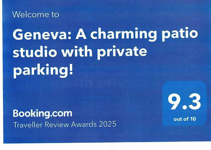 公寓 Geneva: A Charming Patio With Private Parking! *